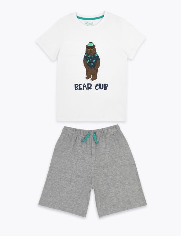 Cotton Bear Cub Short Pyjama Set (3-16 Yrs)