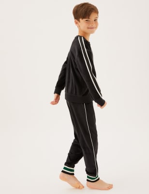 

M&S Collection Lounge-Schlafanzug aus Velours (6-16 Jahre) - Carbon, Carbon