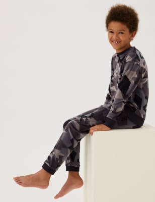 

M&S Collection Pijama informal de velvetón de camuflaje (6-16 años) - Multi, Multi