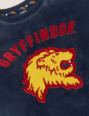 M&S Boys Harry Potter  Gryffindor Velour Pyjamas (2-16 Yrs)