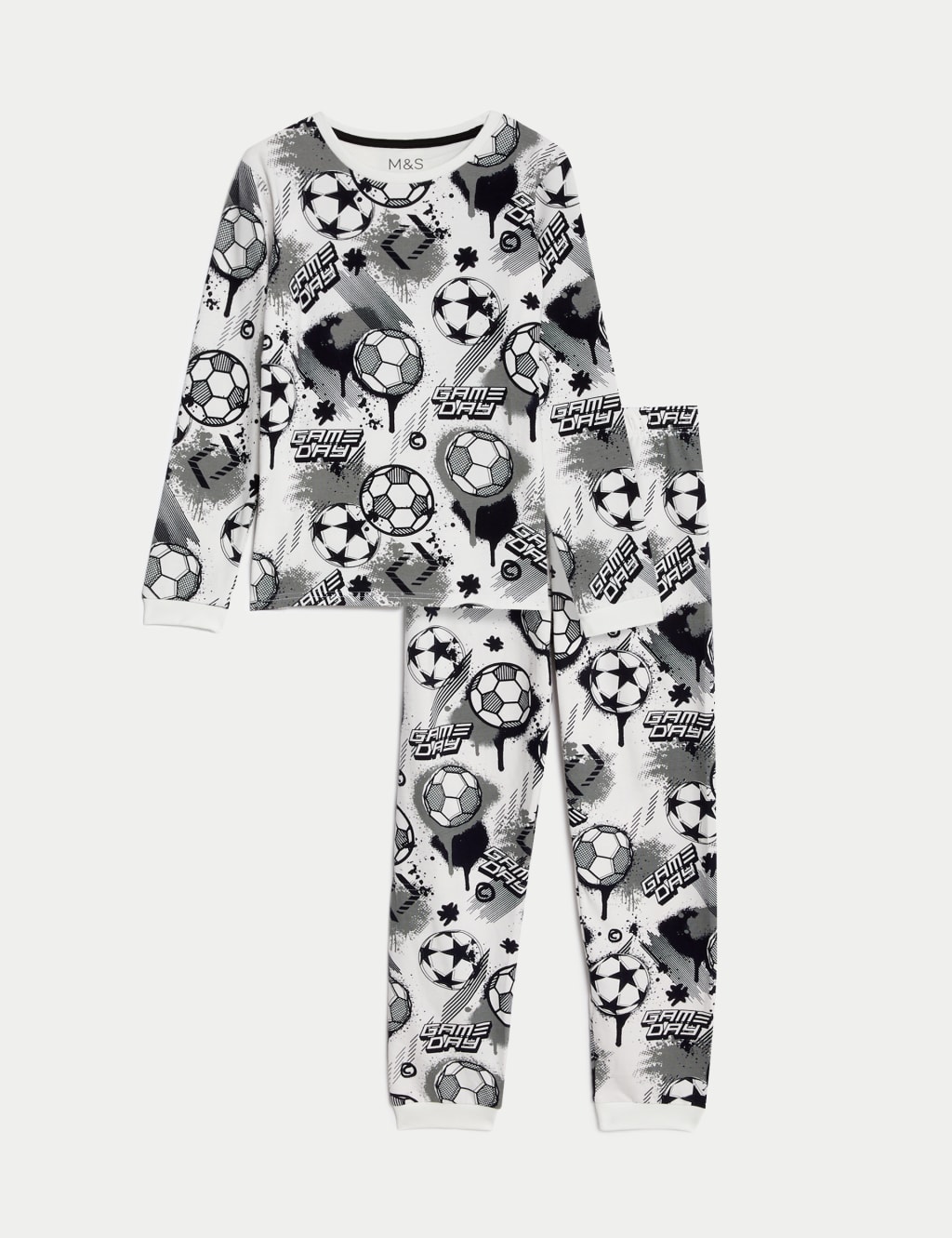 Cotton Rich Football Pyjamas (7-14 Yrs) image 2