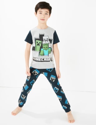 minecraft pyjamas and dressing gown