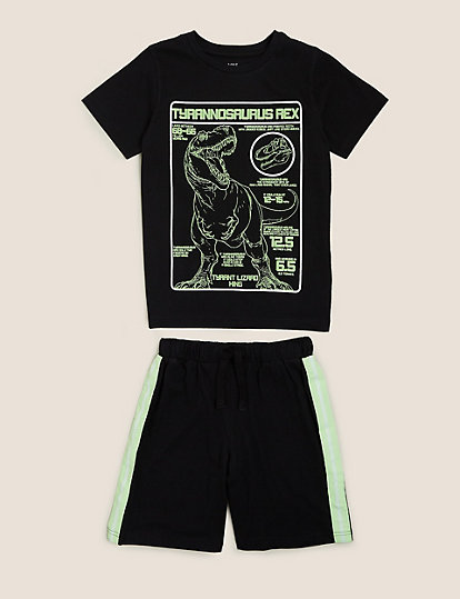 NHM™ Dinosaur Short Pyjama Set (6-16 Yrs)