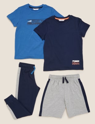 

Pack de 2 pijamas de algodón con texto (6-16 años) - Blue Mix, Blue Mix