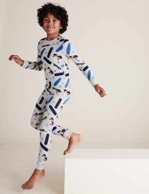 Cotton Rich Skateboard Print Pyjama Set 7 16 Yrs