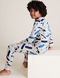 Cotton Rich Skateboard Print Pyjama Set (7-16 Yrs)