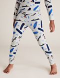 Cotton Rich Skateboard Print Pyjama Set (7-16 Yrs)