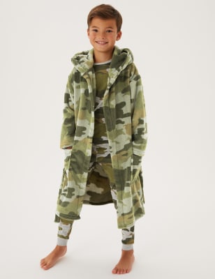 

M&S Collection Fleece-Morgenmantel mit Camouflage-Muster (6-16 Jahre) - Khaki, Khaki