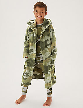 Fleece Camouflage Dressing Gown (6-16 Yrs)