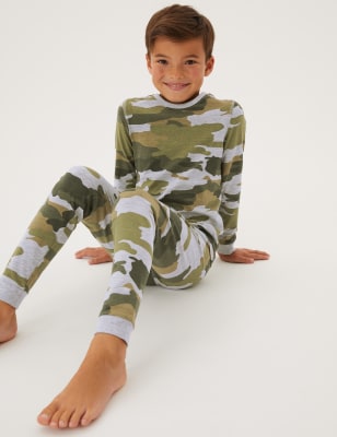 Cotton Camouflage Pyjamas 7 16 Yrs