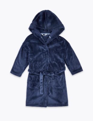 boys navy dressing gown