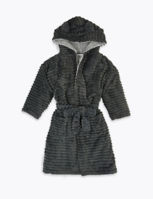 boys black dressing gown