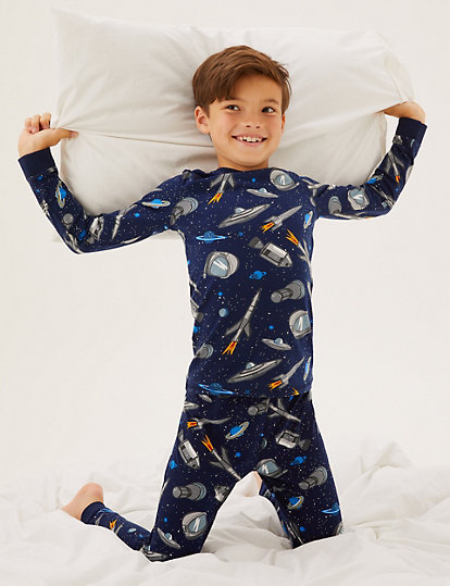 Cotton Rich Space Pyjamas (7-16 Yrs)