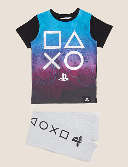 PlayStation™ Cotton Pyjamas (6-16 Yrs)