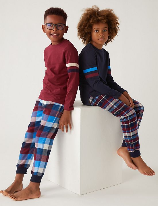 Enfants Garçons Pyjamas Pyjamas deux pièces Marks & Spencer Pyjamas deux pièces Pyjama M&S maat 6-7 jaar 