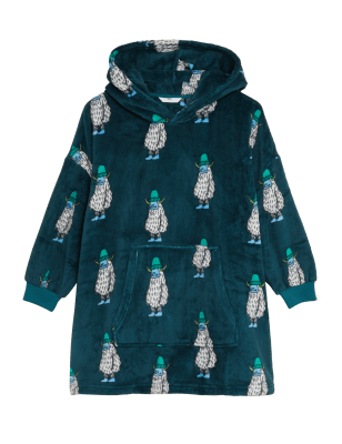 

M&S Collection Extra großer Fleece-Hoodie mit Yeti-Motiv (7-16 J.) - Green Mix, Green Mix