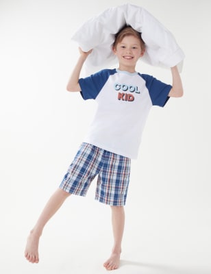 Pure Cotton Cool Kid Short Pyjama Set 1 16 Yrs