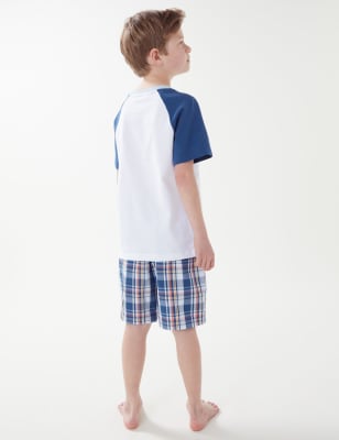 Boys shorts best sale and tshirt pyjamas