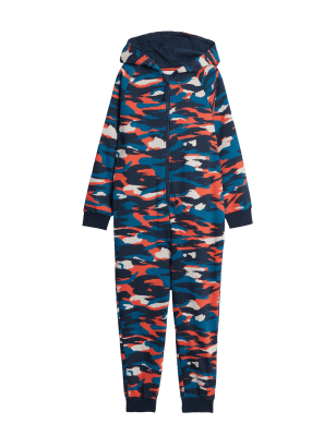 

Boys M&S Collection Cotton Rich Camouflage Onesie (6-16 Yrs) - Navy Mix, Navy Mix