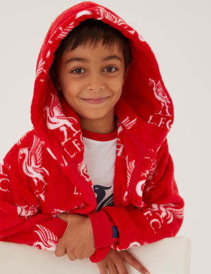 

M&S Collection Fleece-Morgenmantel mit Liverpool FC™-Motiv (6-16 Jahre) - Red Mix, Red Mix