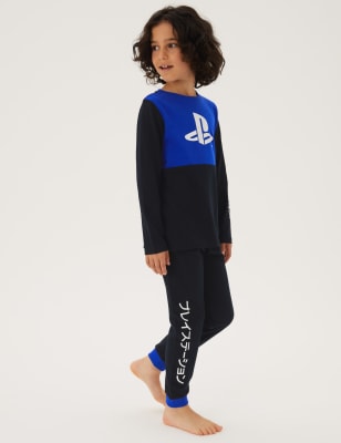 

M&S Collection Schlafanzug mit PlayStation™-Motiv (6-16 Jahre) - Blue Mix, Blue Mix