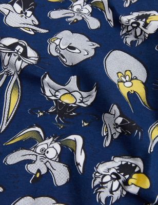 

Boys M&S Collection Looney Tunes™ Pyjamas (6-16 Yrs) - Indigo Mix, Indigo Mix