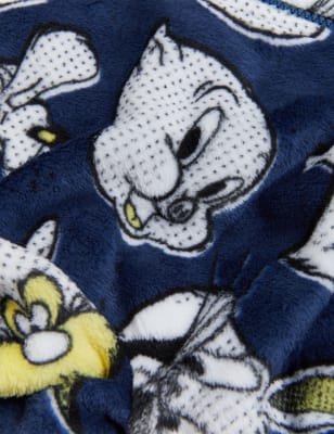 

Boys M&S Collection Fleece Looney Tunes™ Onesie (6-16 Yrs) - Indigo Mix, Indigo Mix