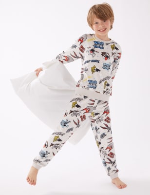 Looney Tunes Velour Pyjamas 6 16 Yrs