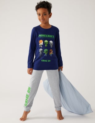 Cotton Rich Minecraft Pyjamas