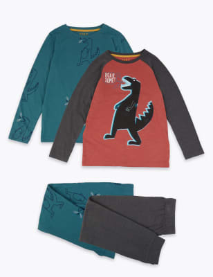 Pyžamov&aacute; souprava s&nbsp;potiskem dinosaurů, sada 2&nbsp;ks (3&ndash;16&nbsp;let)