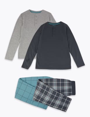 Kostkovan&aacute; pyžamov&aacute; souprava, 2&nbsp;ks v&nbsp;balen&iacute; (3-16&nbsp;let)