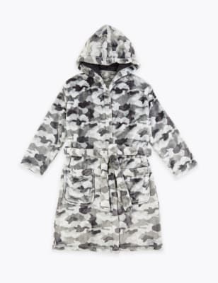 mens camouflage dressing gown