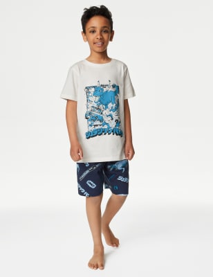 

Boys M&S Collection Pure Cotton Jurassic World™ Pyjamas (6-16 Yrs) - Navy Mix, Navy Mix