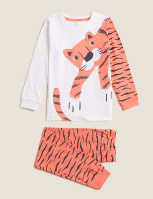 Pure Cotton Tiger Pyjamas 12 Mths 7 Yrs