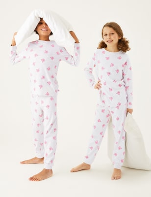 

M&S Collection Schlafanzugset mit Percy Pig™-Motiv für Kinder (2-16 Jahre) - Grey Mix, Grey Mix