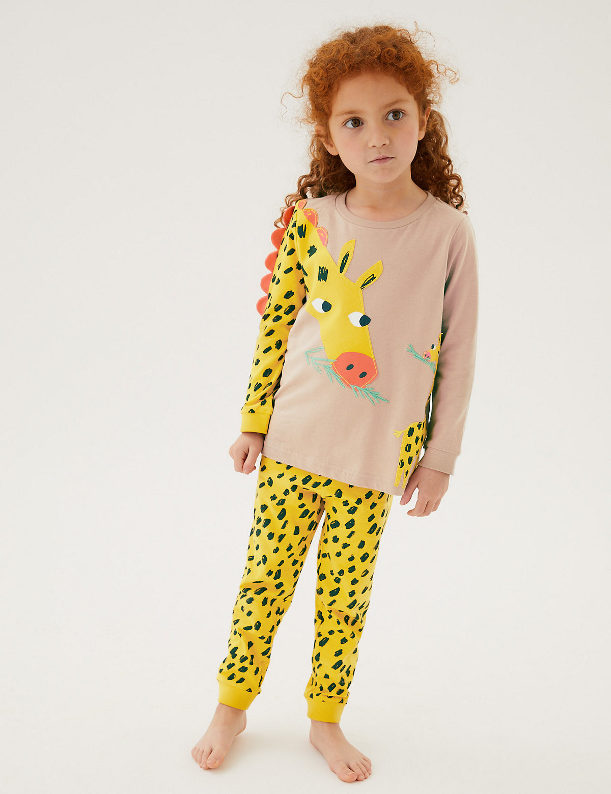 Pure Cotton Giraffe Pyjamas (1-7 Yrs)
