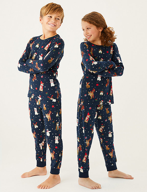 Kids' Santa Paws Family Pyjama Set (1-16 Yrs)