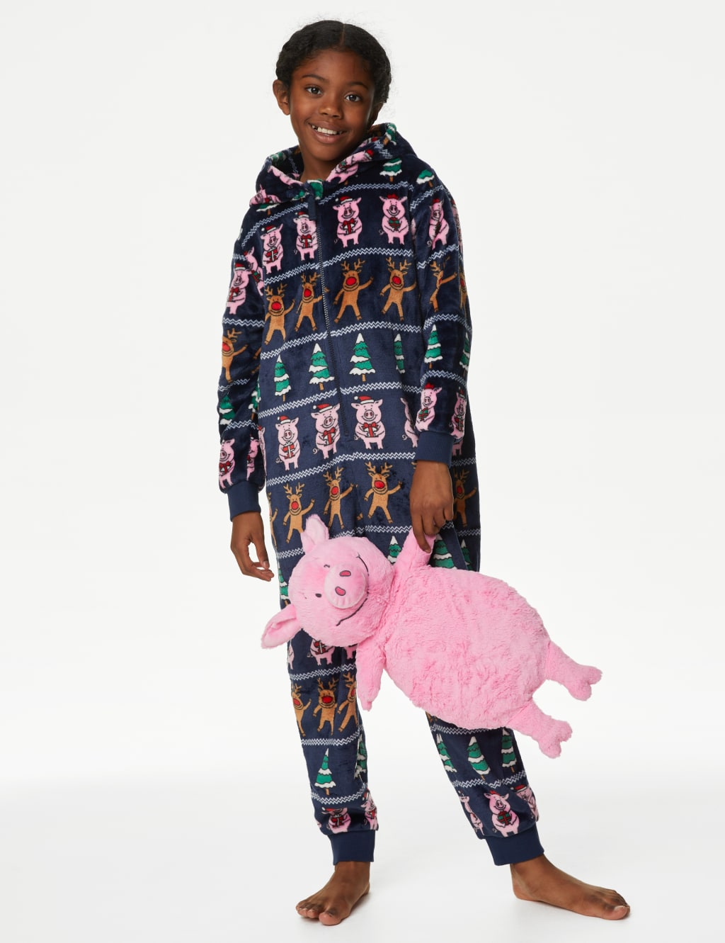 Percy Pig™ Fair Isle Onesie (2-16 Yrs) image 5
