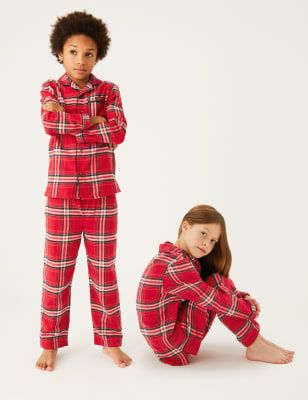 Matching family 2025 checked pyjamas