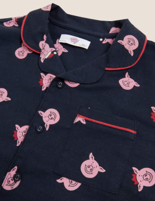 

M&S Collection Pijama navideño familiar con estampado de Percy Pig™ (2-16 años) - Navy Mix, Navy Mix