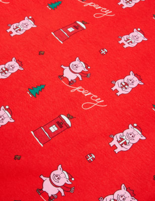 

M&S Collection Schlafanzug mit Percy Pig™-Motiv zu Weihnachten (2-16 J.) - Red, Red