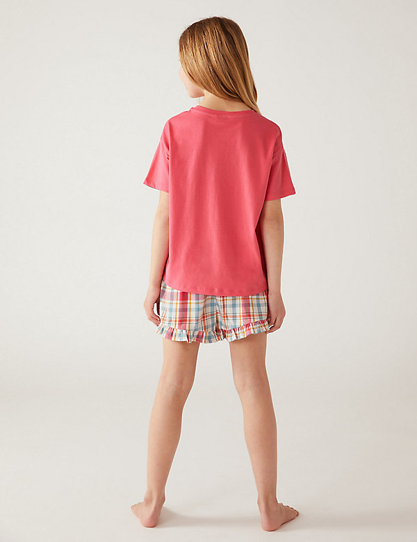 Pure Cotton Besties Slogan Short Pyjama Set (1 - 16 Yrs) - MK