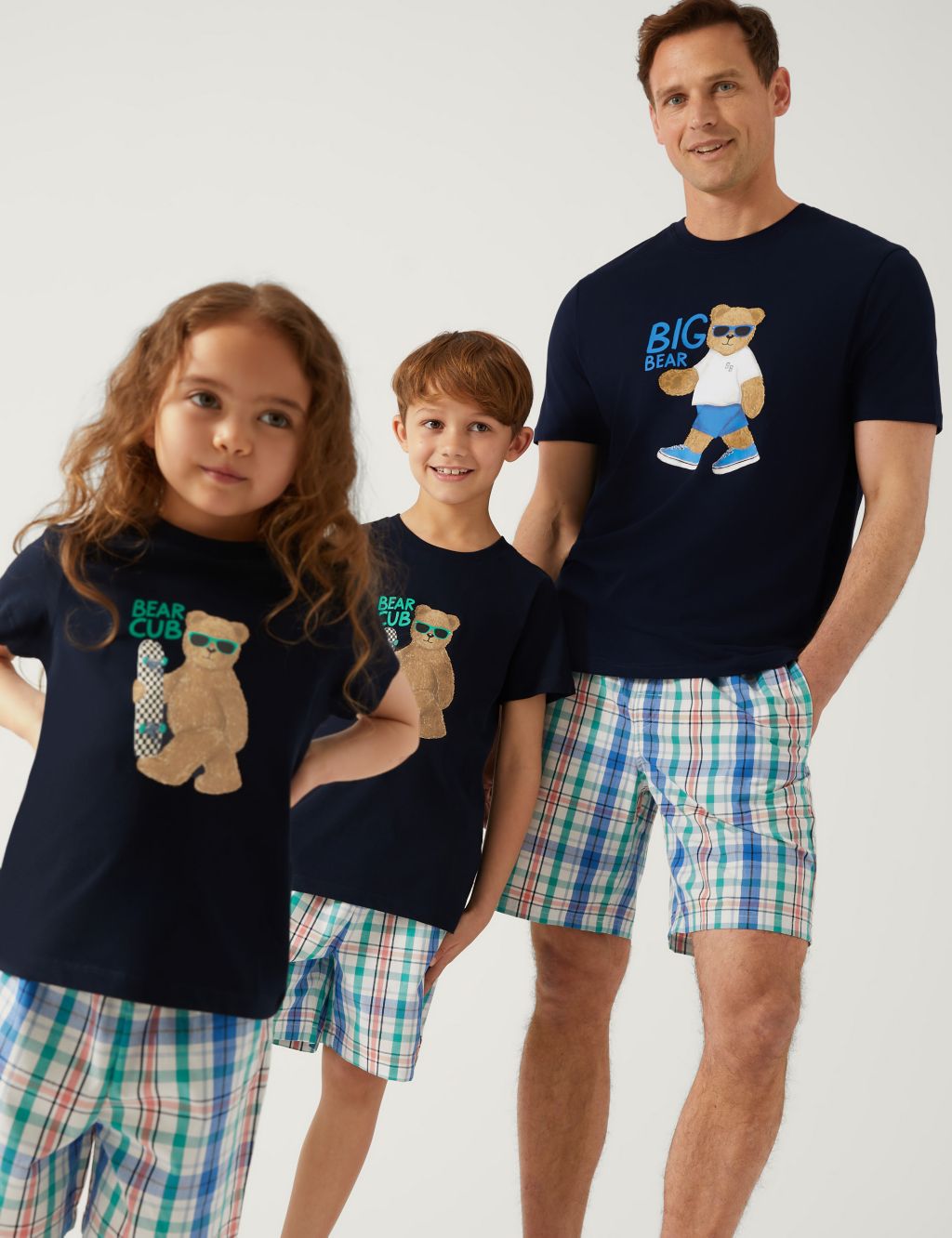 Pure Cotton Spencer Bear Short Pyjama Set (1 - 16 Yrs) image 5