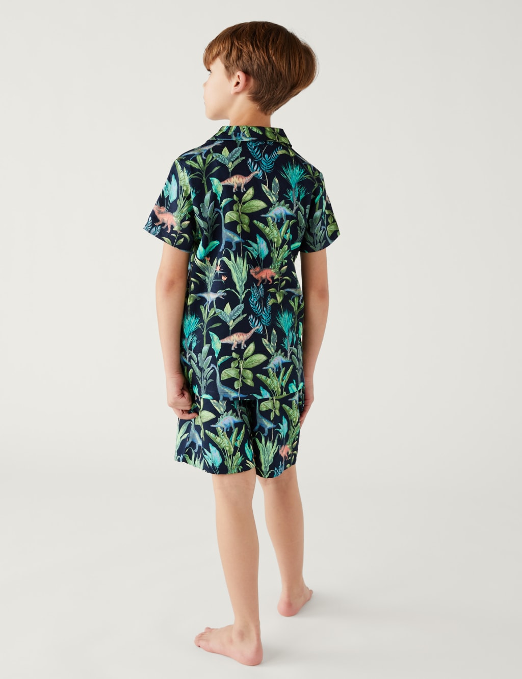 Pure Cotton Dinosaur Short Pyjama Set (1-16 Yrs) image 2