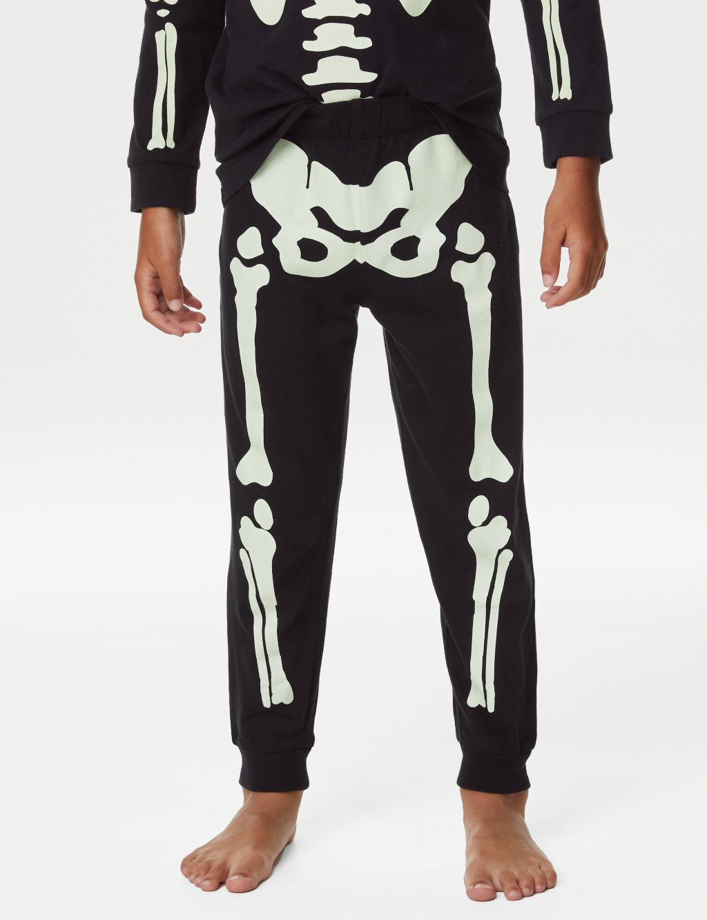 Kids' Glow in the Dark Halloween Skeleton Pyjamas (3-16 Yrs) image 4