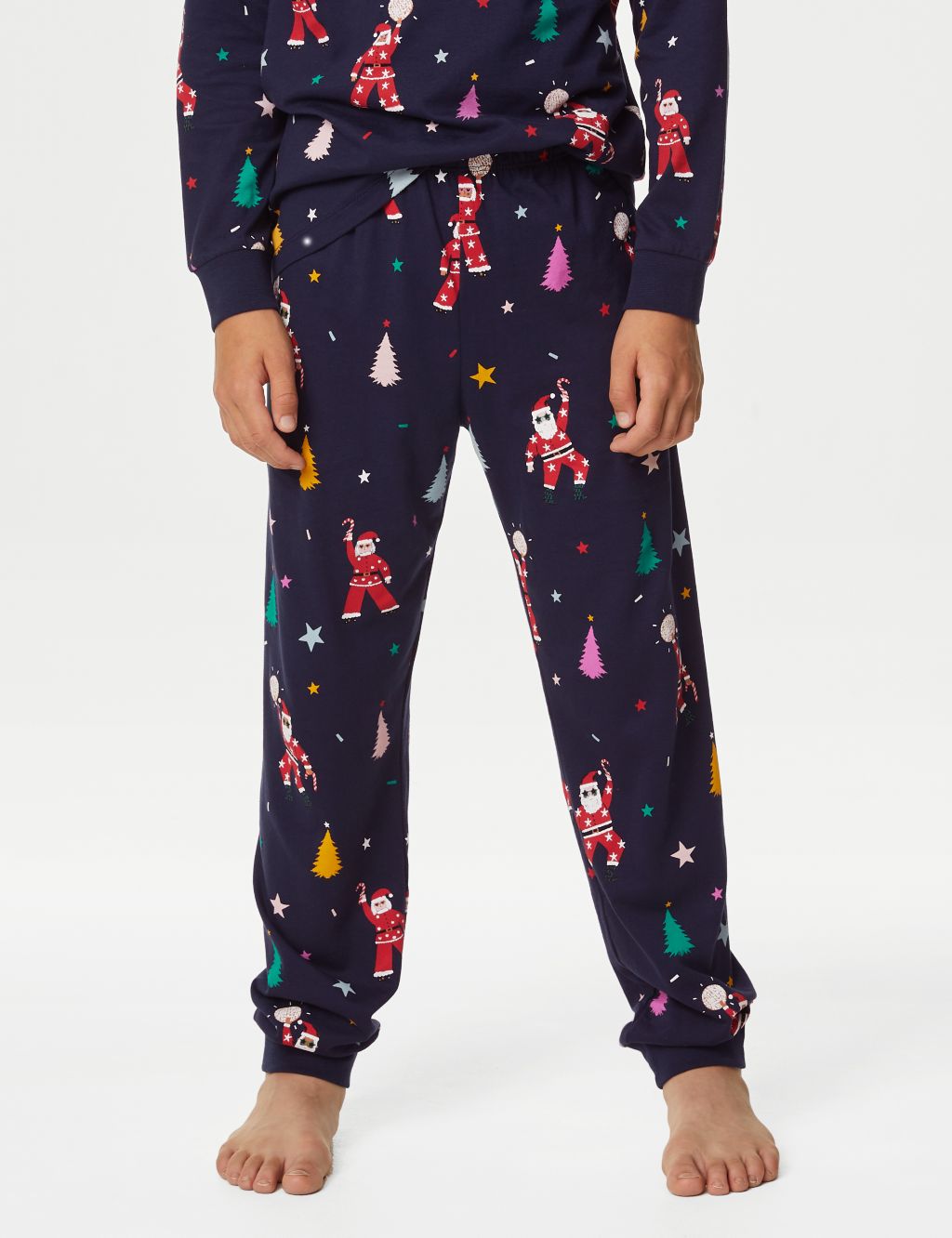 Kids' Disco Santa Family Christmas Pyjama Set (1-16 Yrs) image 4