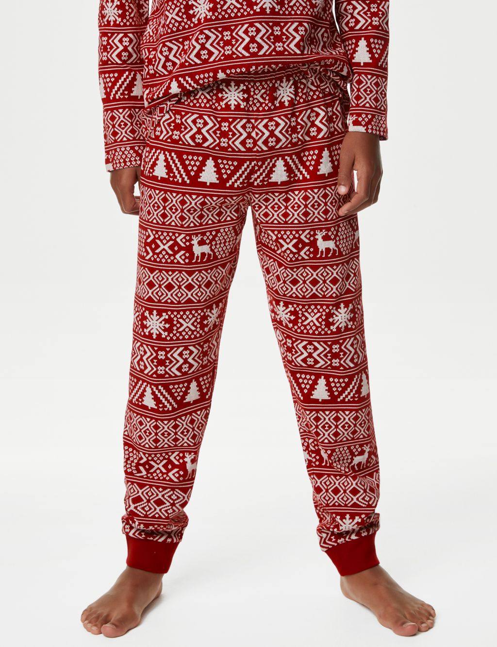 Kids' Fair Isle Christmas Pyjama Set (1-16 Yrs) image 4