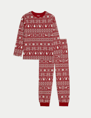 Fairisle christmas best sale pyjamas womens