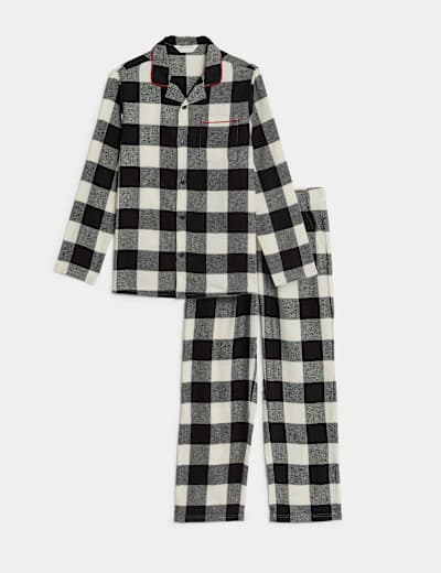 Kids' Mono Check Family Christmas Pyjama Set (1-16 Yrs)