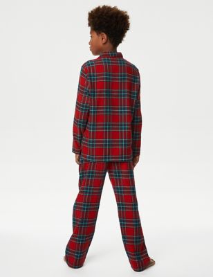 Kids' Checked Family Christmas Pyjamas Set (1-16 Yrs)